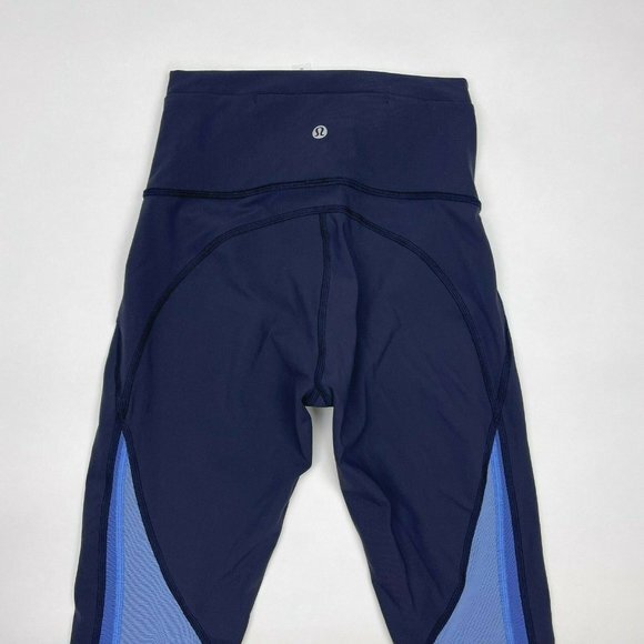 Lululemon Mix & Mesh Crop 21" Leggings High Rise - Picture 6 of 10